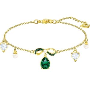 Swarovski Black Baroque Bracelet Gold Tone Plated 5490981